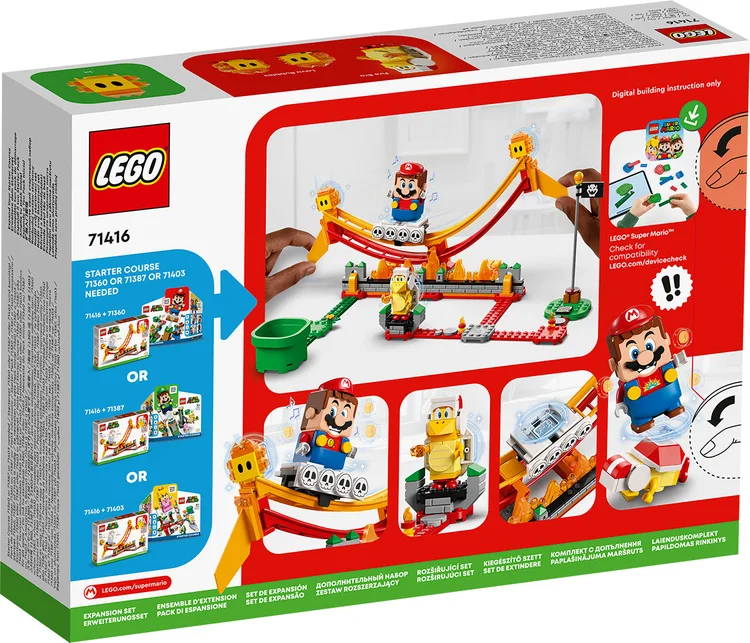 Фотография Конструктор LEGO 71416 Super Mario Поездка на волне лавы