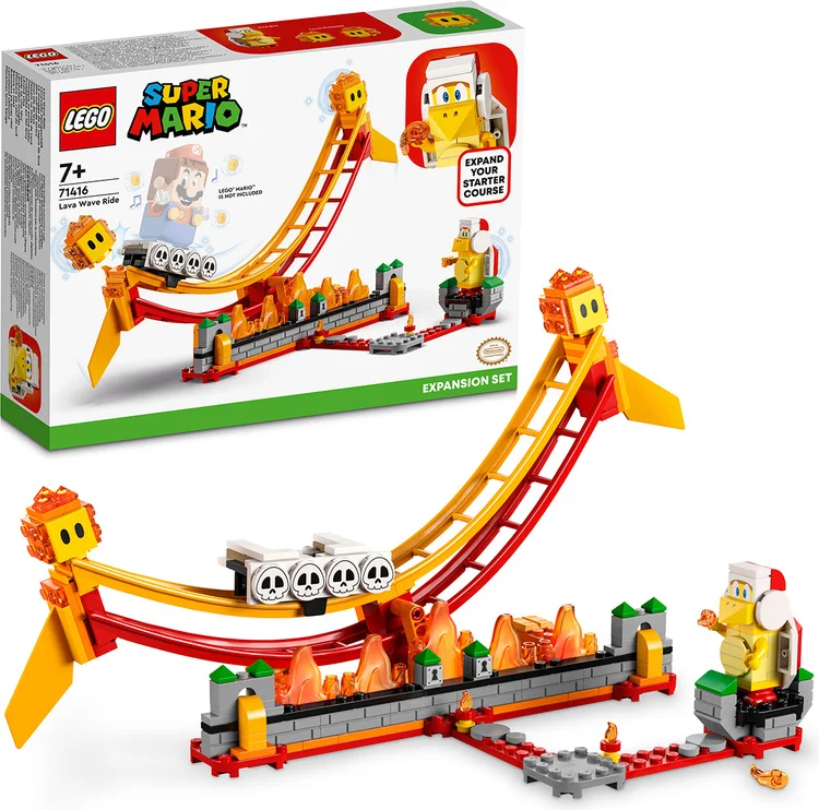 Картинка Конструктор LEGO 71416 Super Mario Поездка на волне лавы