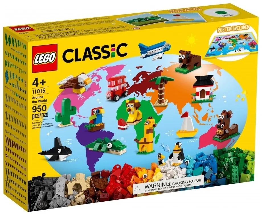 Конструктор LEGO 11015 Классика Вокруг света Казахстан