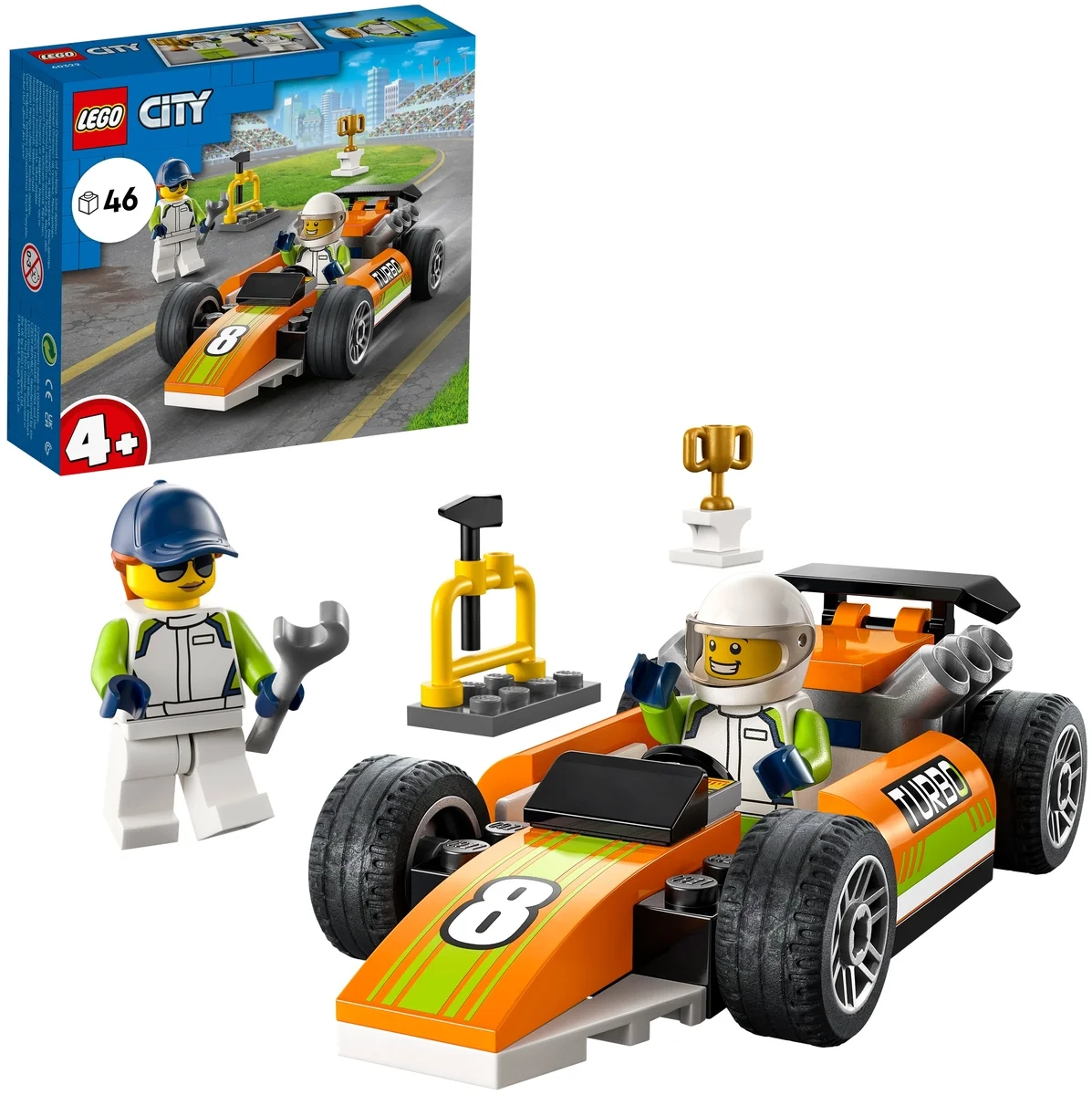 Фотография Конструктор LEGO 60322 Город Гоночный автомобиль