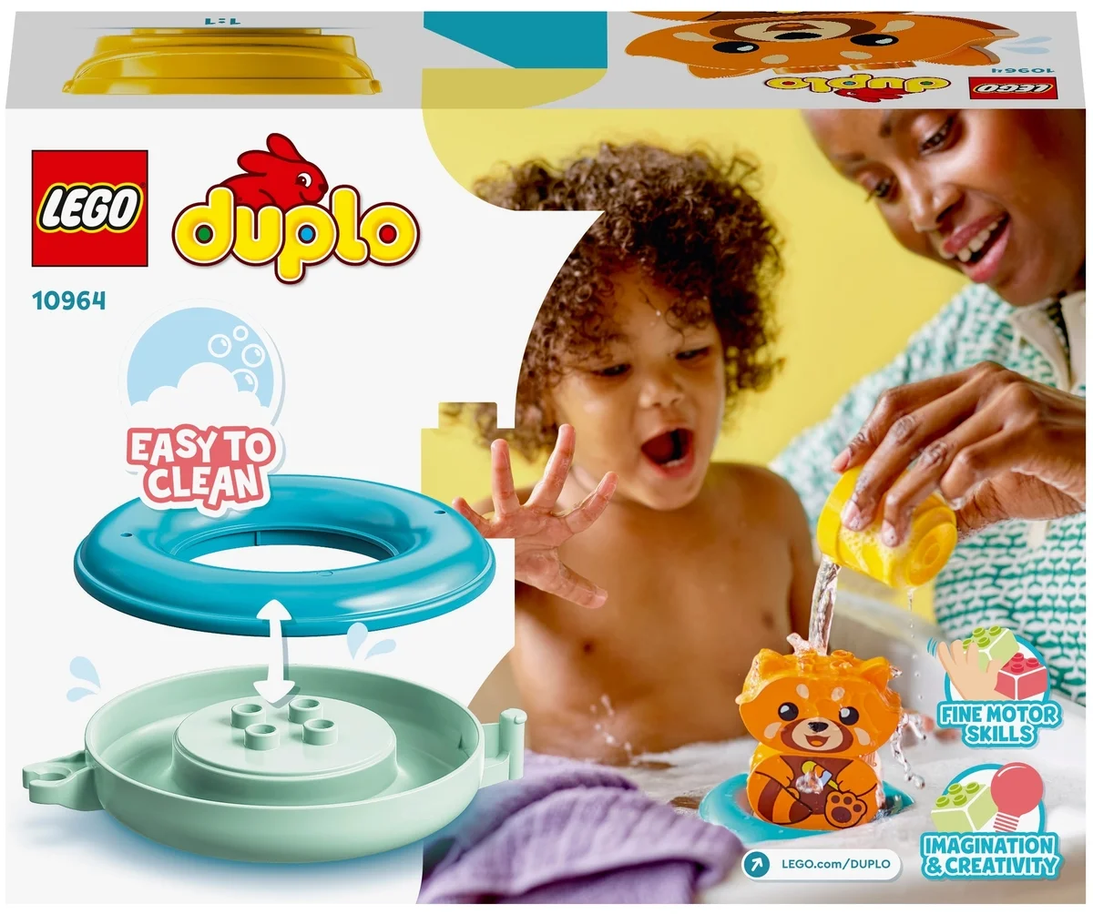 Фотография Конструктор LEGO 10964 Дупло Приключения в ванной: Красная панда на плоту Фотография Конструктор LEGO 10964 Дупло Приключения в ванной: Красная панда на плоту