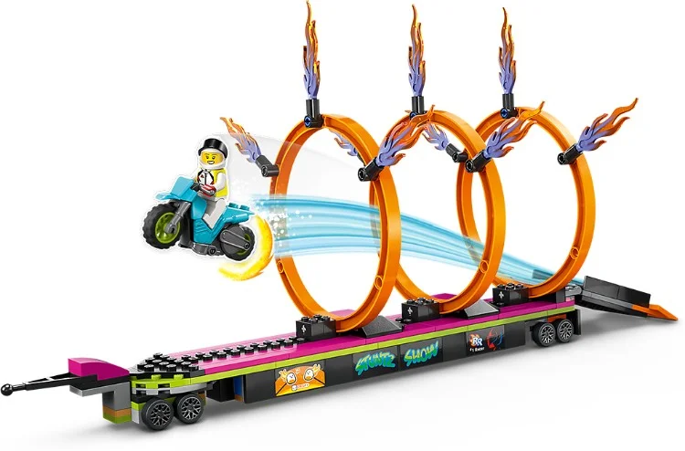 Конструктор LEGO 60357 Город Трюковый грузовик и огненное кольцо заказать