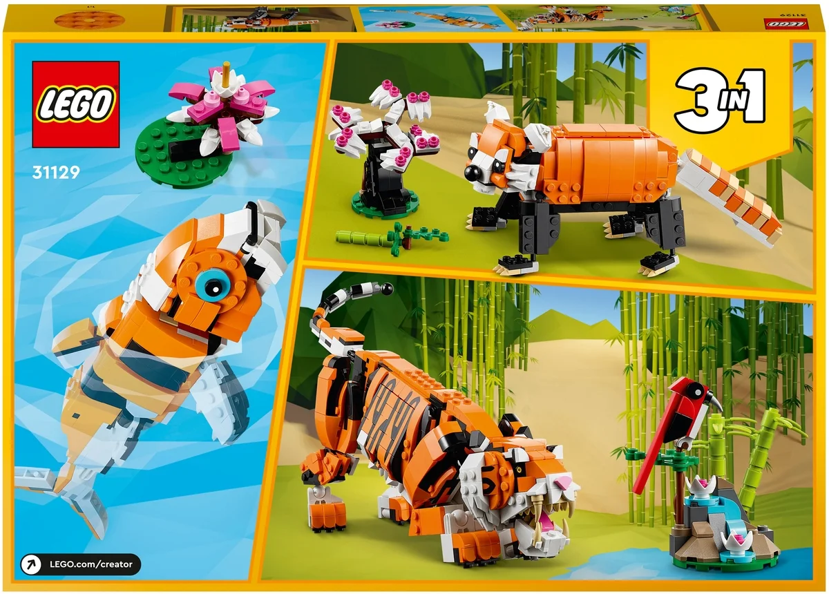 Фото Конструктор LEGO 31129 Криэйтор Величественный тигр