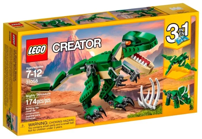 Конструктор LEGO Грозный динозавр CREATOR 31058