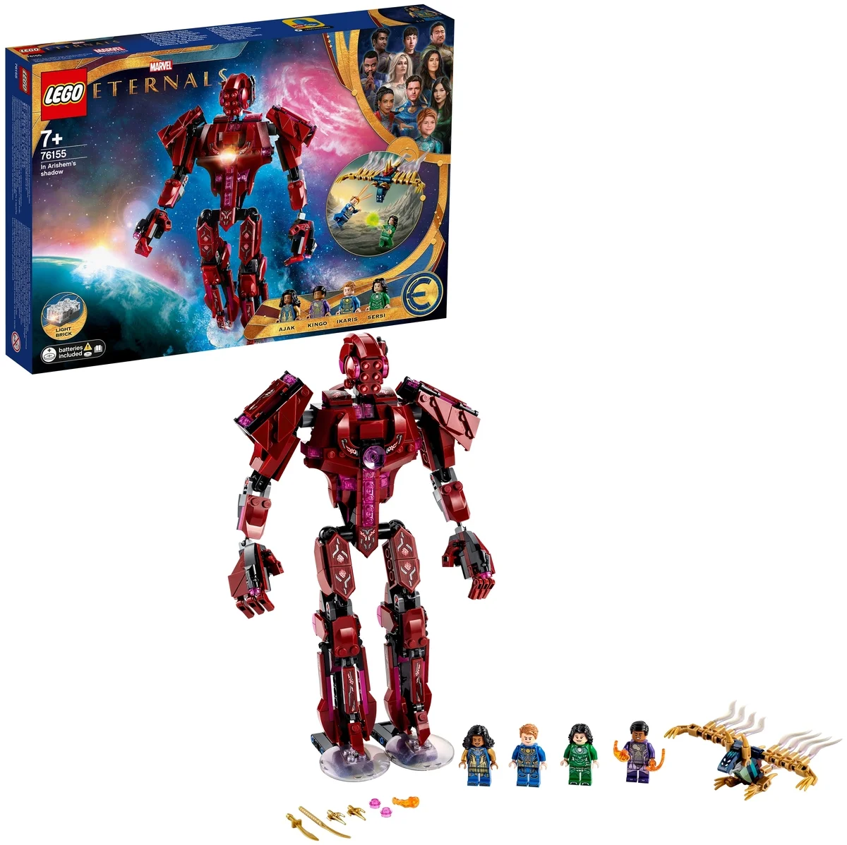 Картинка Конструктор LEGO 76155 Супер Герои Вечные перед лицом Аришема Картинка Конструктор LEGO 76155 Супер Герои Вечные перед лицом Аришема
