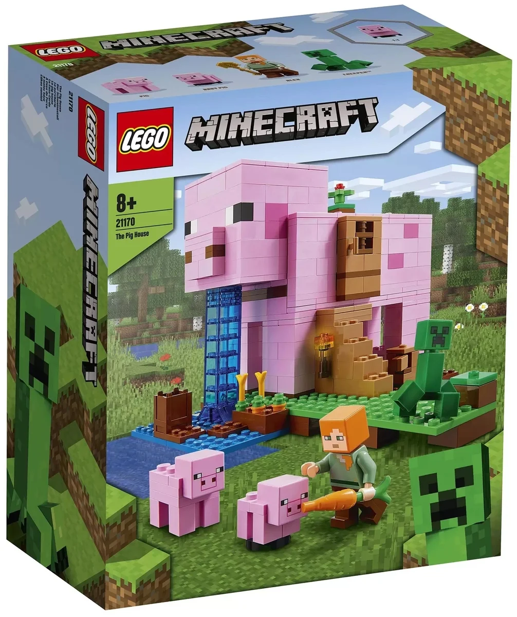 Конструктор LEGO 21170 Minecraft Дом-свинья Казахстан