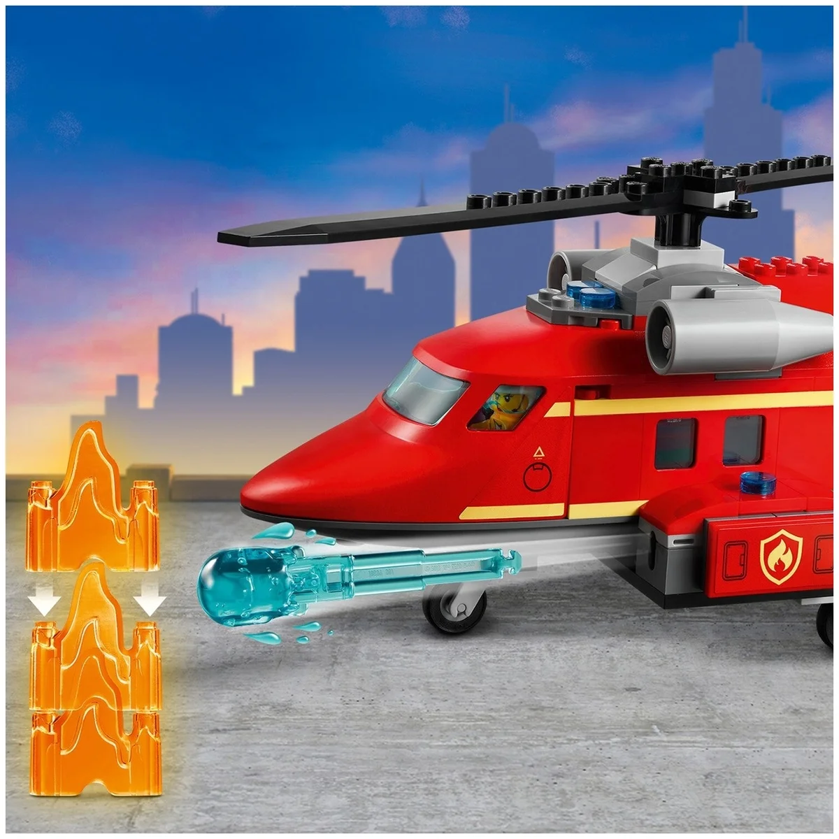 Конструктор LEGO 60281 Город Спасательный пожарный вертолёт заказать