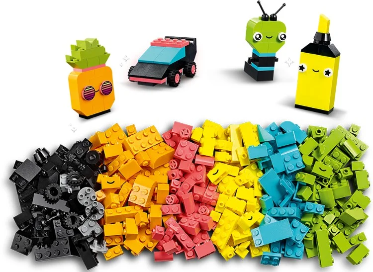 Конструктор LEGO 11027 Классика Креативное неоновое веселье Казахстан