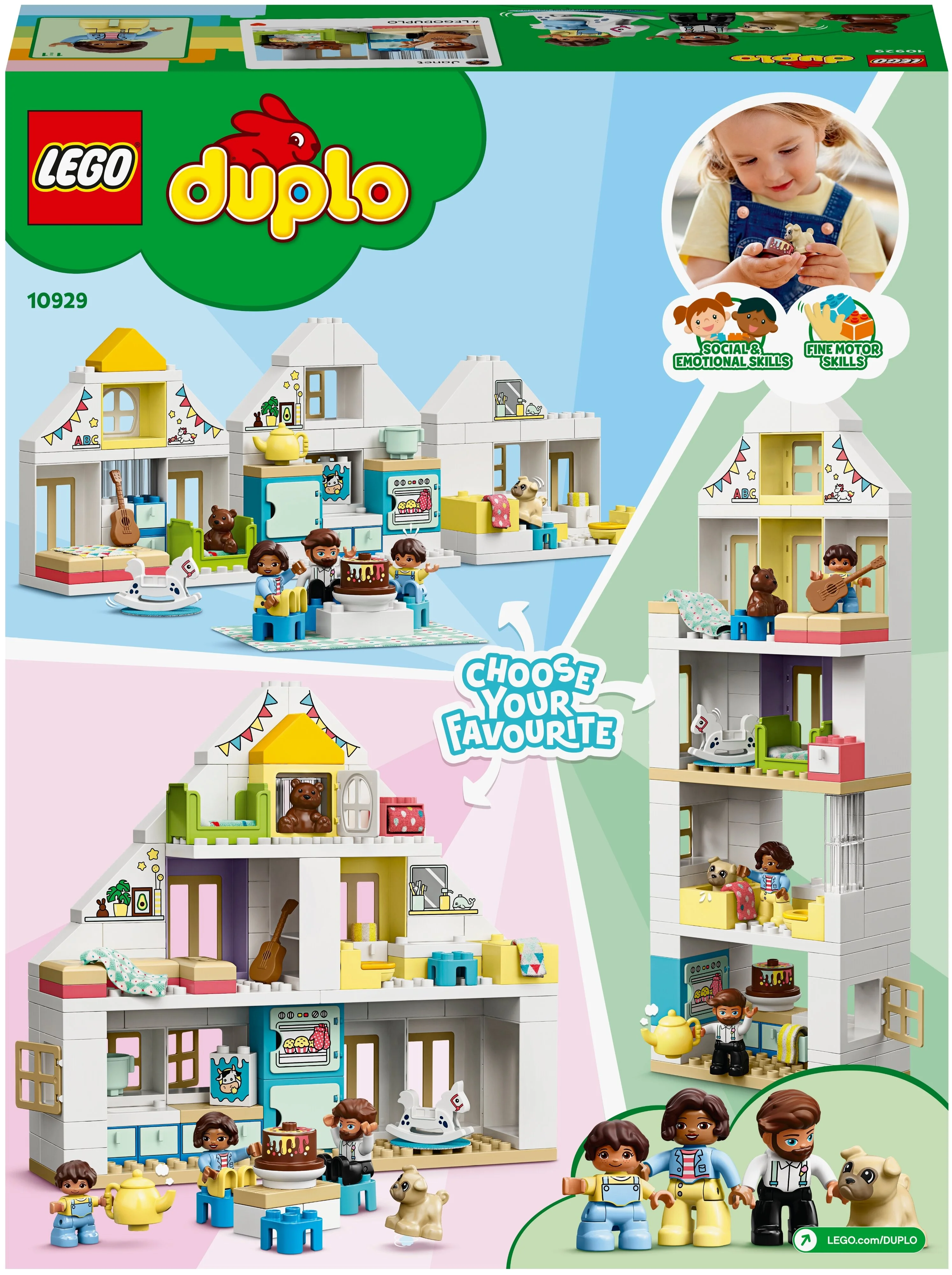 Фотография Конструктор LEGO Модульный игрушечный дом DUPLO 10929 Фотография Конструктор LEGO Модульный игрушечный дом DUPLO 10929