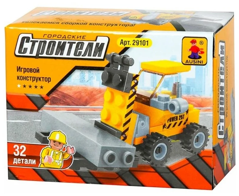 Конструктор AUSINI 29101 Пожарная Бригада "Строители: Мини вилочный погрузчик" (32 дет.)