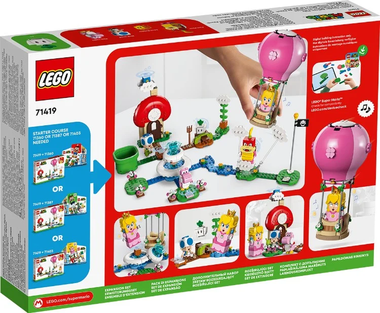 Фотография Конструктор LEGO 71419 Super Mario Персиковый полет на воздушном шаре