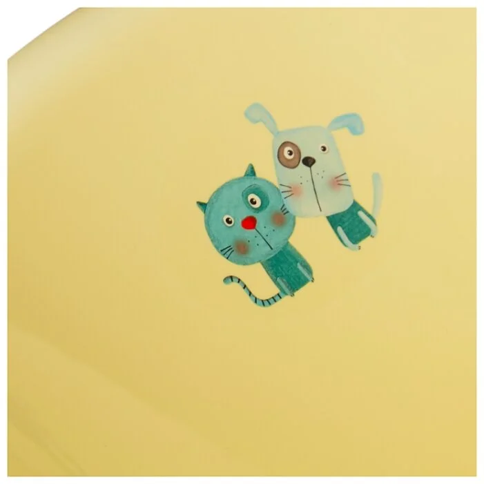 Купить Детская ванночка Tega 102см DOG and CAT (ПЁС и КОТ) yellow PK-005 ODPLYW-102