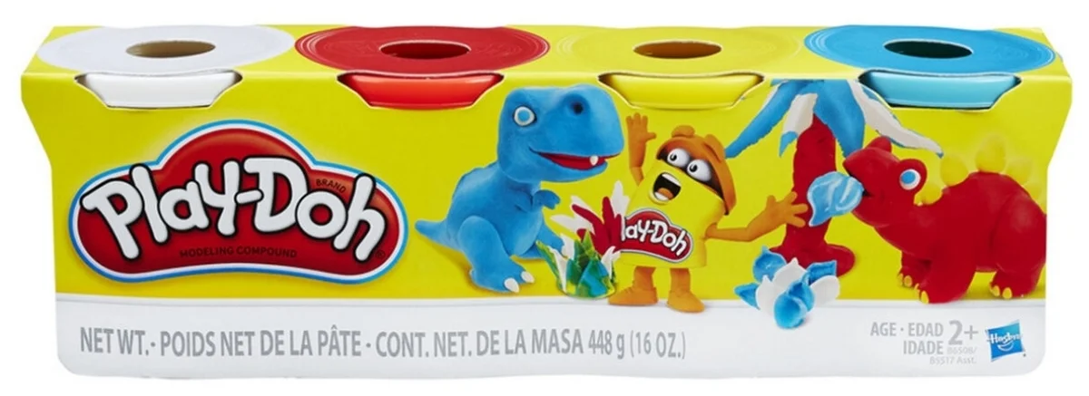Фотография Игровой набор HASBRO B5517 PD Набор пластилина из 4 - х баночек
