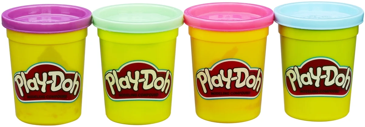 Картинка Игровой набор HASBRO B5517 PD Набор пластилина из 4 - х баночек