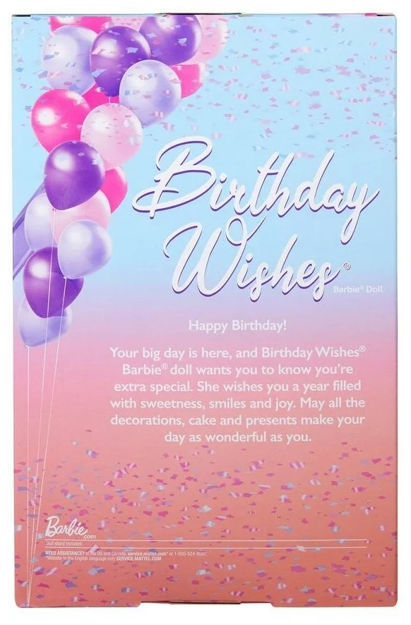 Цена Кукла BARBIE Коллекционная &amp;amp;quot;Пожелания ко Дню Рождения&amp;amp;quot; GTJ850
