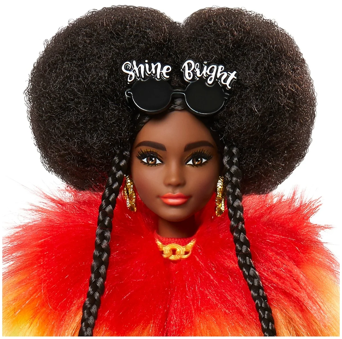 Фотография Кукла BARBIE Extra в радужной накидке GVR040
