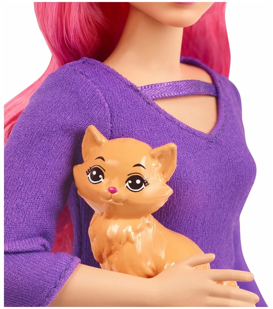 Цена Кукла BARBIE FWV26 Дейзи с котенком в пути