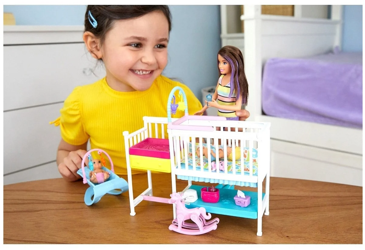 Игровой набор BARBIE Няни Скиппер и малыши GFL380 Казахстан