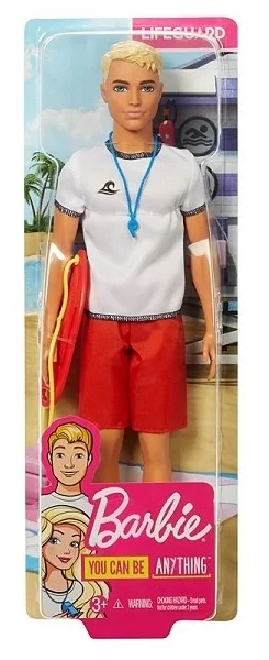 Цена Кукла BARBIE Ken Пляжный Спасатель FXP040