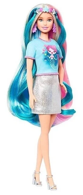 Картинка Кукла BARBIE Радужные волосы GHN040