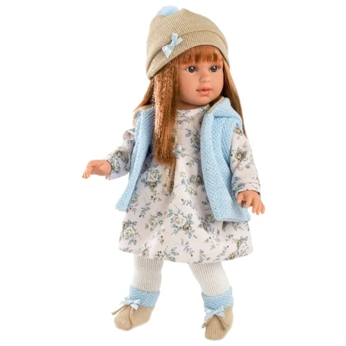 Фото Кукла LLORENS Мартина 40см шатенка в голубом жилете 54022