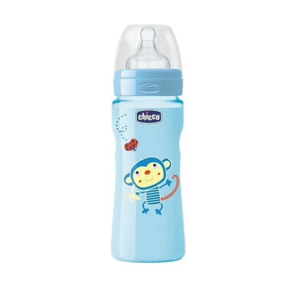 Бутылочка CHICCO 00020635220000 WB голубая 330мл силикон