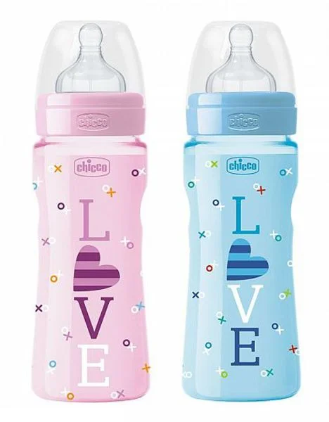 Бутылочка CHICCO 00009563000000 Well Being LOVE силикон 330 ml 4+