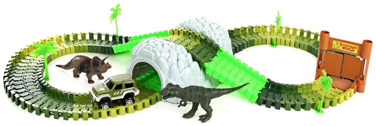 Фото Сборный трек Action Track 142 детали (Дино) CF1616