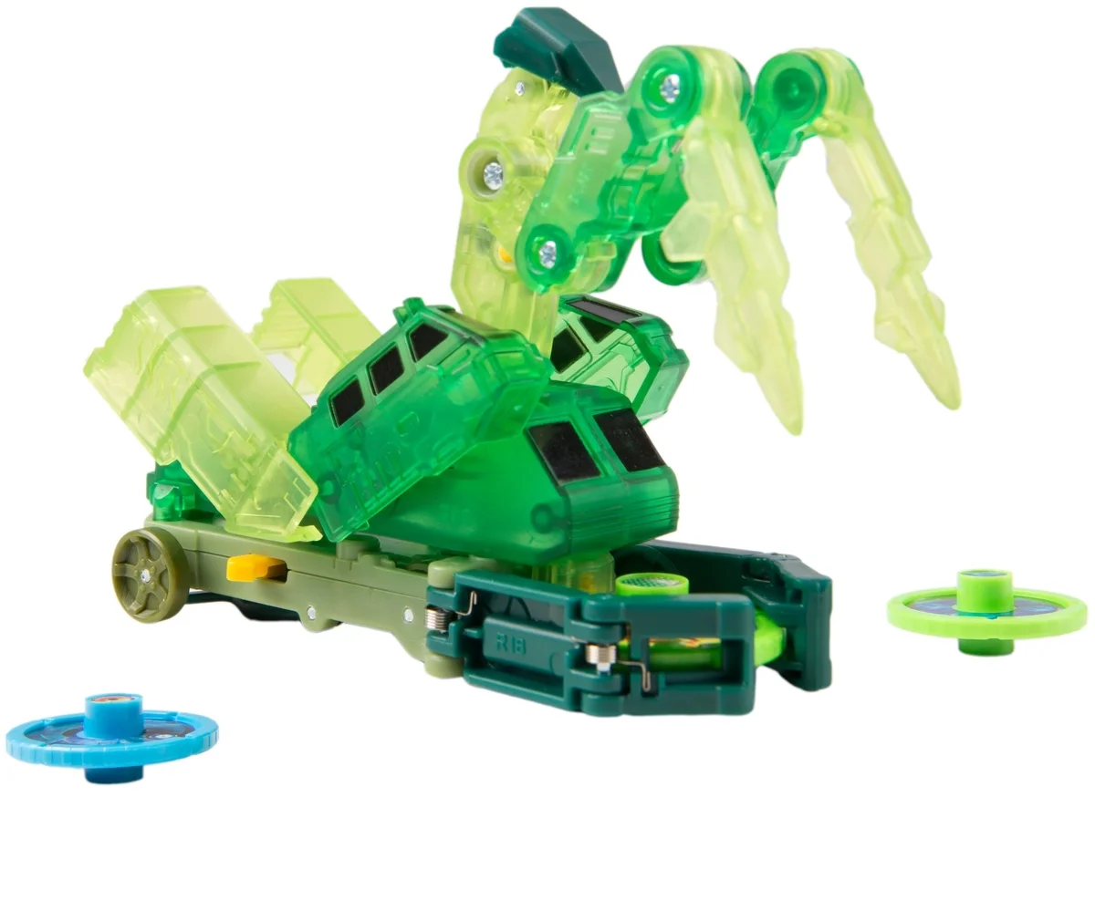 Машинка-трансформер Screechers Wild Гейткрипер, зеленый 34826