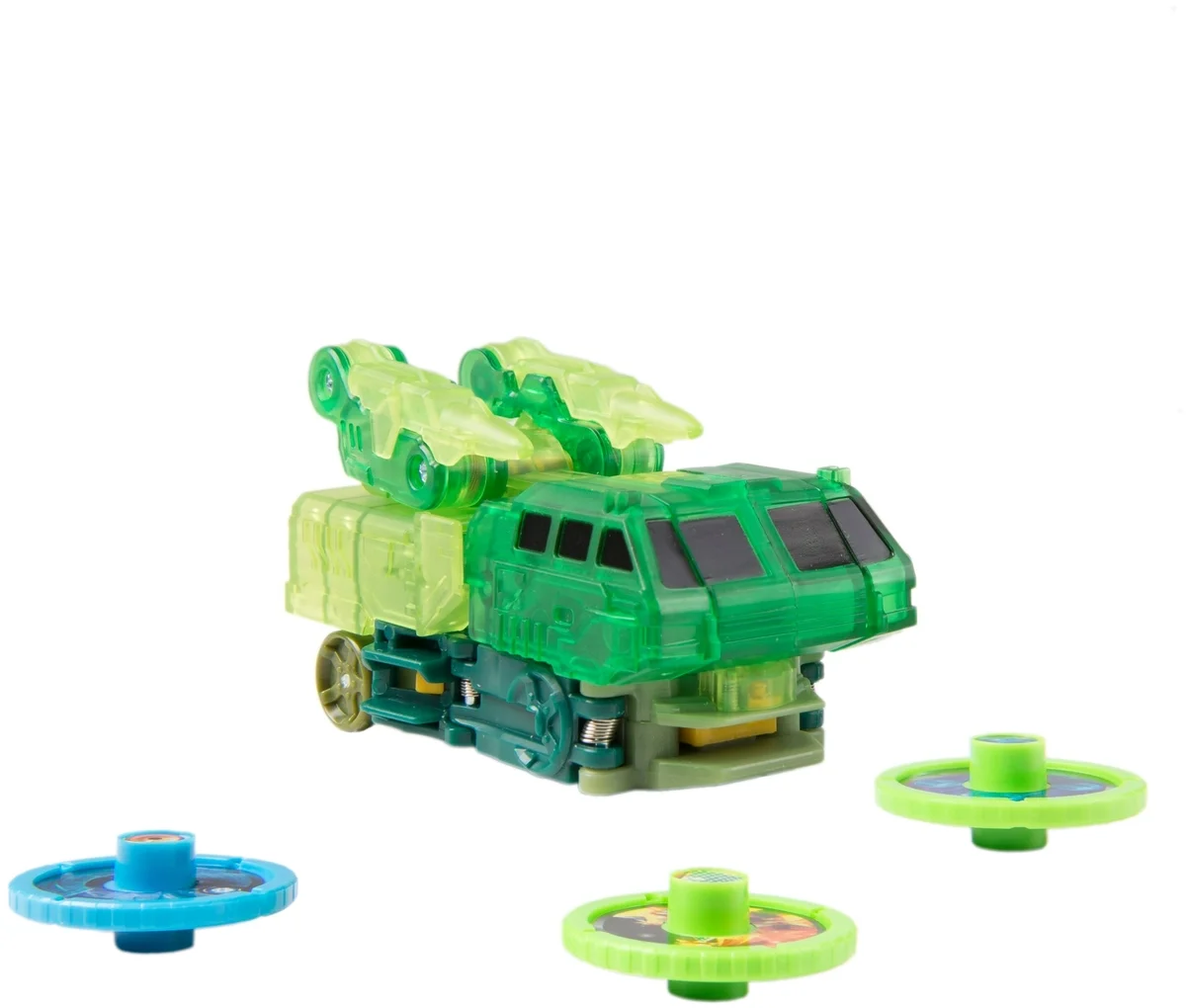 Фото Машинка-трансформер Screechers Wild Гейткрипер, зеленый 34826