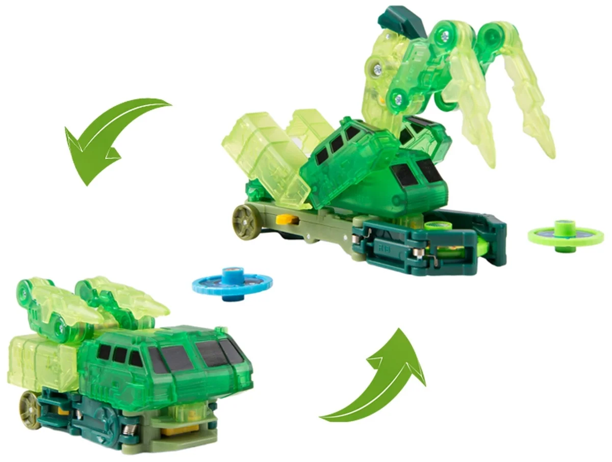 Купить Машинка-трансформер Screechers Wild Гейткрипер, зеленый 34826