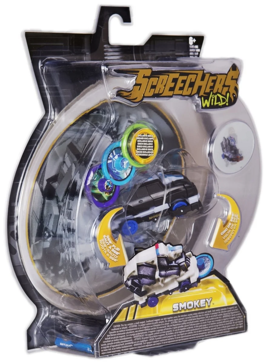 Машинка-трансформер Screechers Wild Смоки черно-белый 34829 Казахстан Машинка-трансформер Screechers Wild Смоки черно-белый 34829 Казахстан