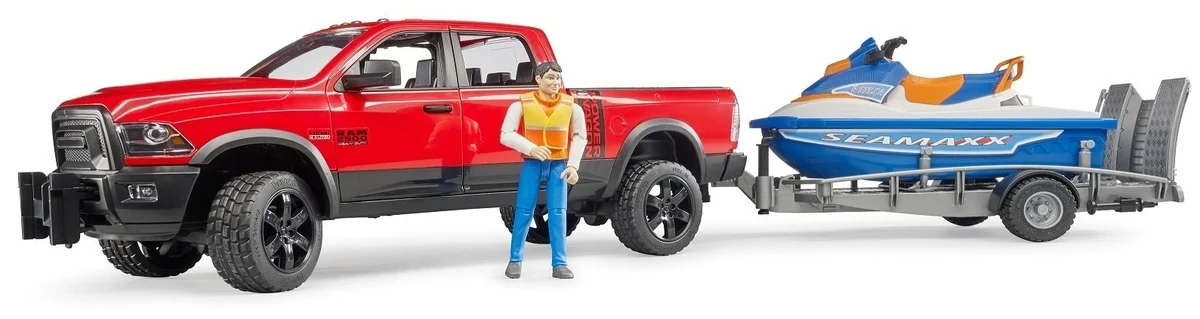 Внедорожник BRUDER Ram с водным мотоциклом 02-503