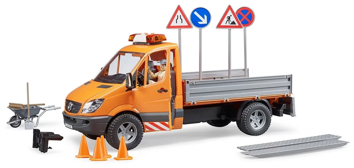 Цена BRUDER Mercedes-Benz Sprinter дорожная служба (с модулем со световыми и звуковыми эффектами, с фигуркой раб 02-537 Цена BRUDER Mercedes-Benz Sprinter дорожная служба (с модулем со световыми и звуковыми эффектами, с фигуркой раб 02-537