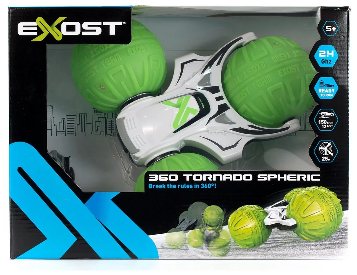 Купить Машинка EXOST 360 Торнадо желтая 20142-3 Купить Машинка EXOST 360 Торнадо желтая 20142-3