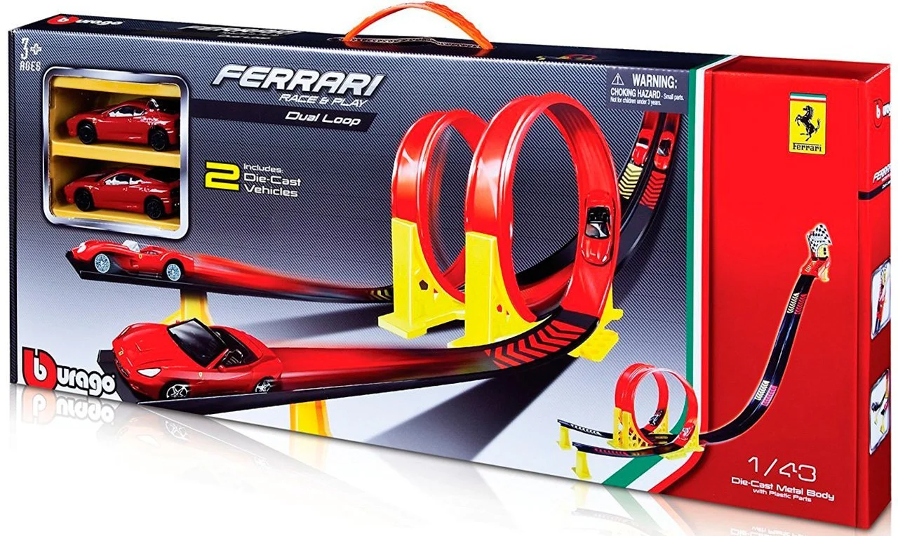 BBURAGO Игр.н-р FERRARI с 2 машинками 1:43(в ассорт.) 18-31216