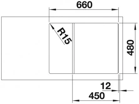 Цена Кухонная мойка BLANCO Zia 45 S compact антрацит (524721)