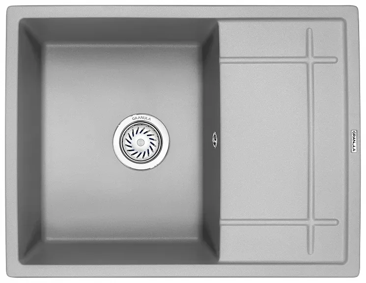 Кухонная мойка Granula 6501 АЛЮМИНИУМ кварц