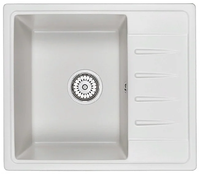 Кухонная мойка Granula 5803 White СтандАРТ кварц