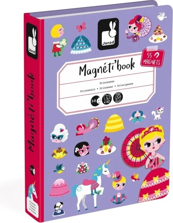 Цена Магнитная книга Janod Принцессы J02725
