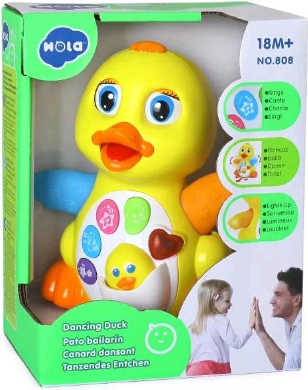 Фото Развивающая игрушка HOLA TOYS &amp;amp;quot;Утенок&amp;amp;quot;, со светом и звуком 808
