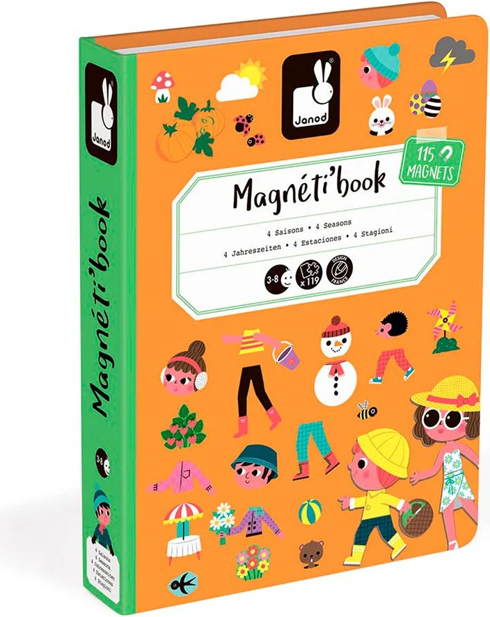 Магнитная книга Janod 4 сезона J02721
