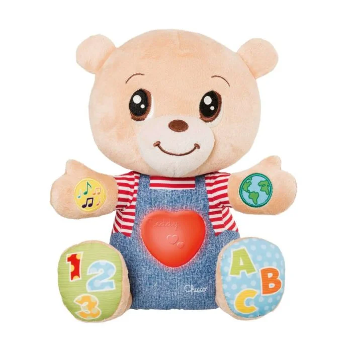 Развивающая игрушка CHICCO Говорящий мишка Teddy Emotion рус./англ. 6м+ 00007947000180