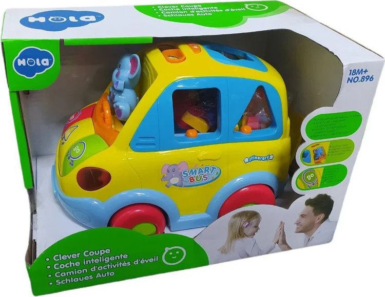 Фото Развивающая игрушка HOLA TOYS Игрушка-сортер &amp;amp;quot;Веселый автобус 2&amp;amp;quot; 896