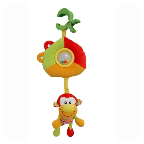 Фото Развивающая игрушка IBABY подвеска ОБЕЗЬЯНКИ на клипсе 30*30см