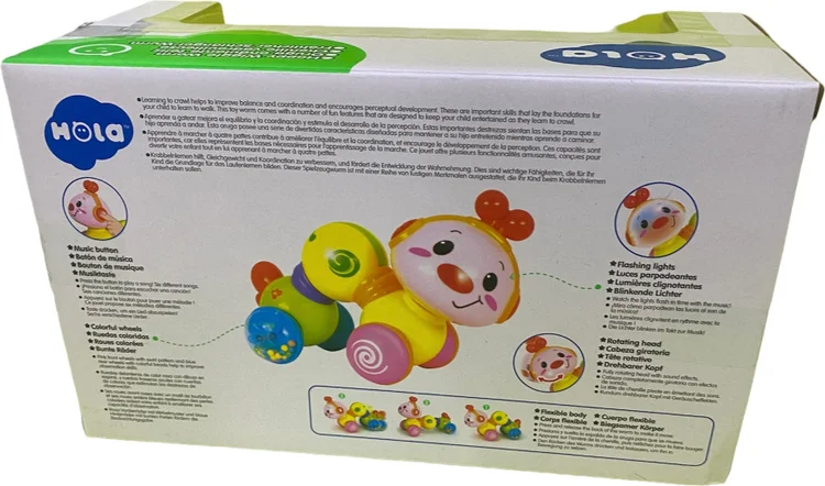 Фото Развивающая игрушка HOLA TOYS &amp;amp;quot;Червячок&amp;amp;quot;, со светом и звуком 997