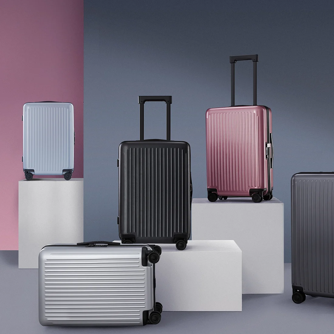 Картинка Чемодан XIAOMI NinetyGo Thames Luggage 24" Grey Картинка Чемодан XIAOMI NinetyGo Thames Luggage 24" Grey