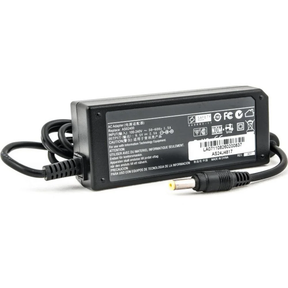 Фото Блок питания для ноутбуков PowerPlant ASUS 220V, 9.5V 24W 2.5A (4.8*1.7) AS24J4817