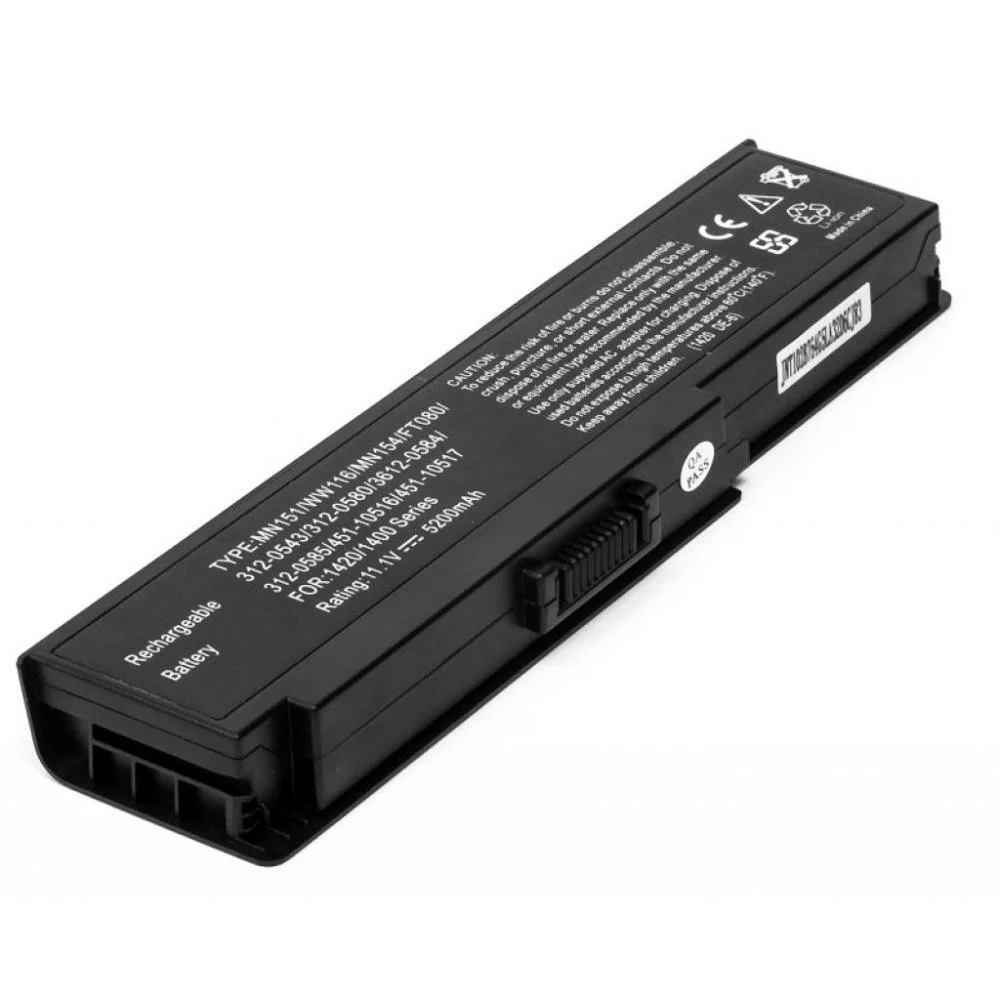 Фото Аккумулятор PowerPlant для ноутбуков DELL Inspiron 1400 (MN151 DE-1420-6) 11.1V 5200mAh NB00000177 Фото Аккумулятор PowerPlant для ноутбуков DELL Inspiron 1400 (MN151 DE-1420-6) 11.1V 5200mAh NB00000177