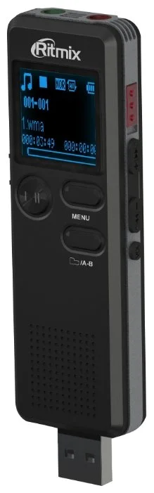 Фото Диктофон RITMIX RR-610 4Gb Black